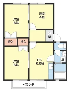 エスペラント【2階】の間取り