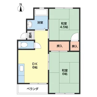 サンワ浜の宮【303号室】の間取り