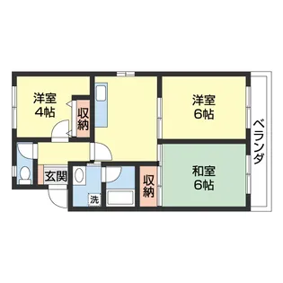 サイカプラザ【106号室】の間取り