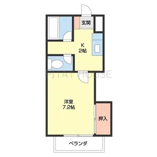 グリーンフルゆう【1階】の間取り