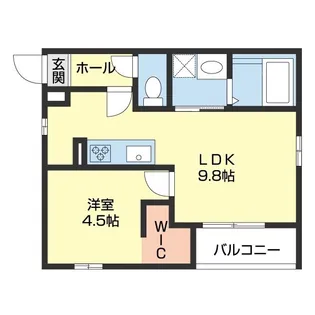 CELA Terrace【102号室】の間取り