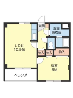 ラ・アンドリーナ【1階】の間取り