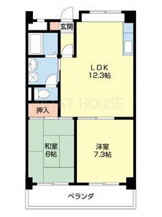 メゾン山水【2階】の間取り