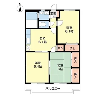 メゾンローリエ【2階】の間取り