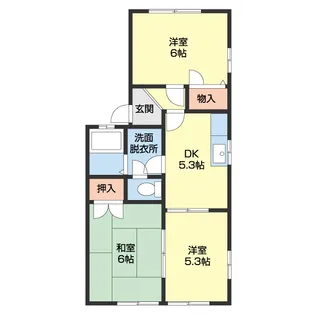 プログレス西浜【101号室】の間取り