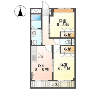 シャルマンコート【106号室】の間取り
