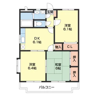 KOINOMOTOマンション【3階】の間取り
