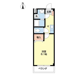 クレアールTOWA【203号室】の間取り