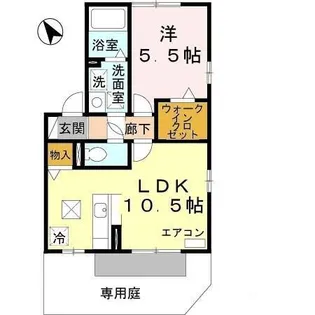 ウィルモア・ファーム B棟【1階】の間取り