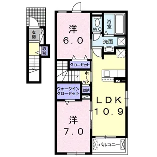 メゾン・ド・シファーレ【2階】の間取り