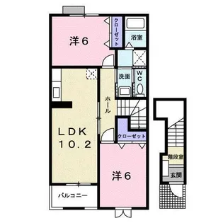 ポルトラーノⅢ【2階】の間取り