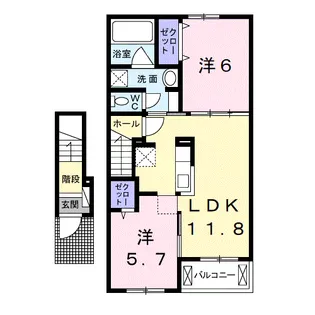 Ritu【2階】の間取り