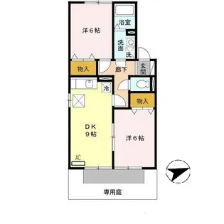 Cozy Court A棟【1階】の間取り