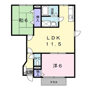プラティーク・K Ⅰ【1階】の間取り