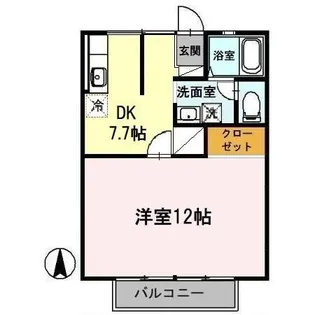 ハイツポーラリス B棟【2階】の間取り