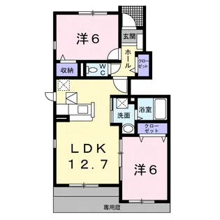 プルミエール【1階】の間取り