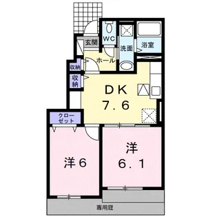 棗(なつめ) Ⅱ【1階】の間取り