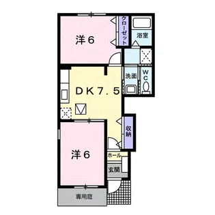 ポルトラーノⅡ【1階】の間取り