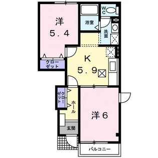 ピークス【1階】の間取り