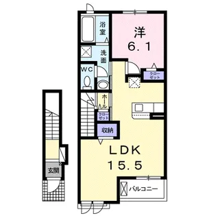 リ・トレゾール【2階】の間取り