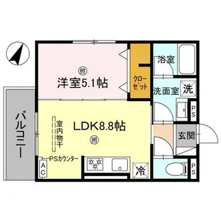 ピオーネ荘【3階】の間取り