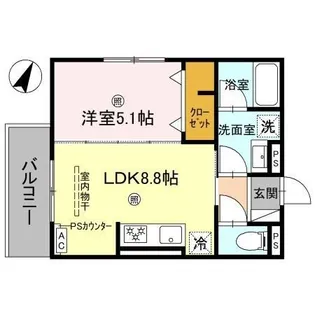 ピオーネ荘【2階】の間取り