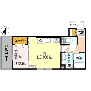 ピオーネ荘【2階】の間取り