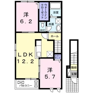 ハピア Ⅲ【2階】の間取り