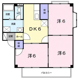 エルシャトウ吉備Ⅱ【1階】の間取り