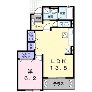 サーレ・春日【1階】の間取り
