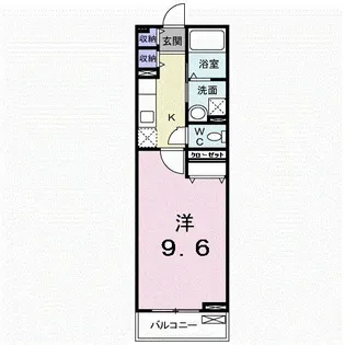 ボンヌ・シャンス【2階】の間取り