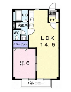 サンウェイ21Ⅰ【2階】の間取り