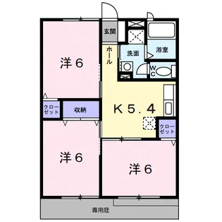 レスポワールⅡ【1階】の間取り