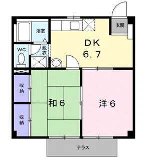 メゾン・ユーアイ【1階】の間取り