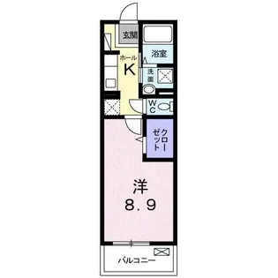 クロスロード三沢【1階】の間取り