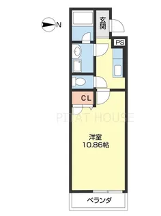 パイナップル荘【201号室】の間取り