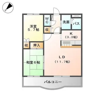 ラフォーレ21【102号室】の間取り