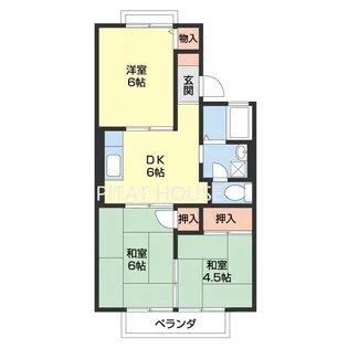 セジュール梅ノ木【207号室】の間取り