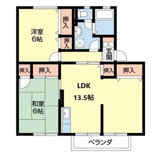 ヤマイチPLAZAセジュール弐番館【1階】の間取り