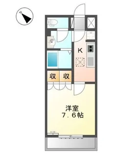 グランクール【102号室】の間取り