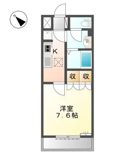 グランクール【106号室】の間取り