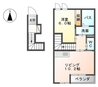 サンコート砂山【2階】の間取り