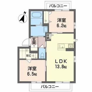 ベレオ小堀【301号室】の間取り