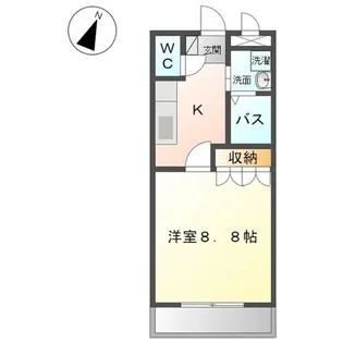 アンジェラ【303号室】の間取り