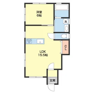 和歌山県和歌山市松江北4丁目【アパート】の間取り