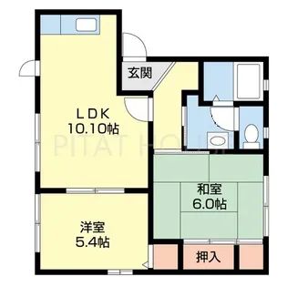 グリーンルーフ塩屋【101号室】の間取り