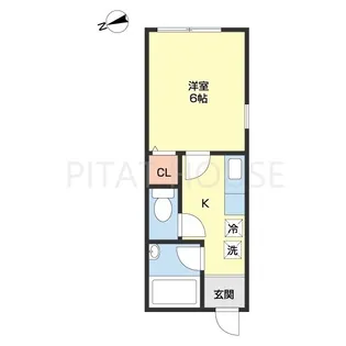 TJ木ノ本【101号室】の間取り