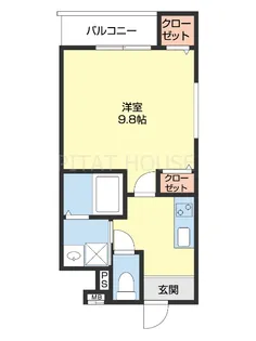 フジパレス市駅北【101号室】の間取り