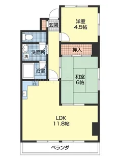 センチュリーコート紀ノ川【107号室】の間取り