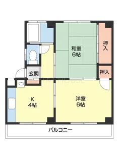 メゾン紀ノ川【1A号室】の間取り